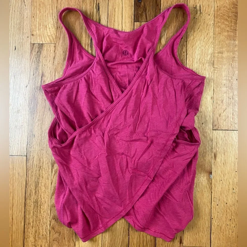 🪦Lululemon Vita Racer Tank Heathered Bumble Berry size 6